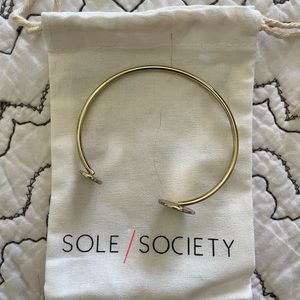Sole/Society Cuff Bracelet in Gold